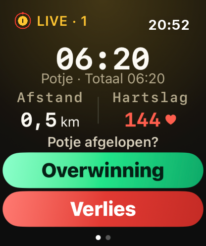 Stap 3: Het horloge telt elk potje.