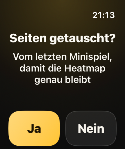 Schritt 7: Die Uhr fragt nach dem Seitenwechsel, damit sie weiß, wohin ihr angreift.