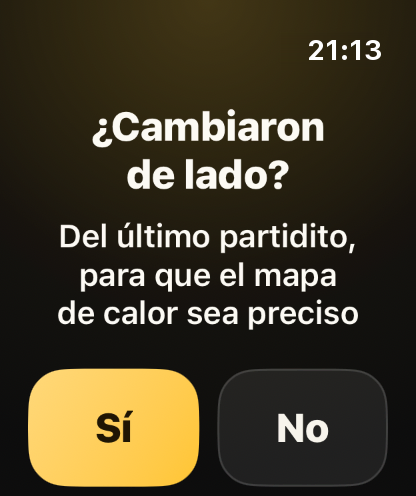 Paso 7: El reloj pregunta si cambiaron de lado, así sabe hacia dónde atacaron.