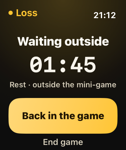 Step 5: Waiting outside: this time stays out of the count.