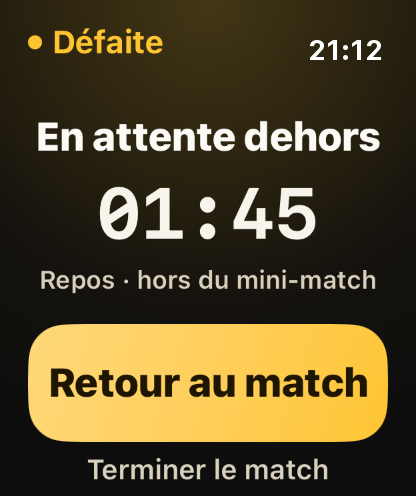 Étape 5: En attente dehors : ce temps reste hors du calcul.