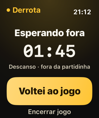 Passo 5: Esperando fora: esse tempo fica fora da conta.