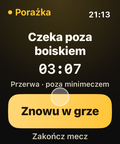 Krok 6: Jednym dotknięciem wracasz na boisko.