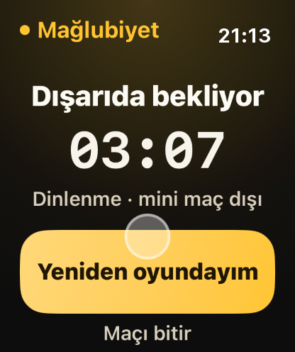 Adım 6: Tek dokunuşla sahaya dön.