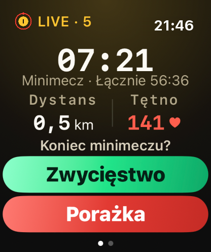 Krok 9: Mecz trwa dalej, minimecz po minimeczu.