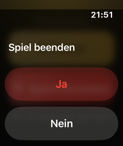 Schritt 10: Fertig? Tipp auf „Spiel beenden“.