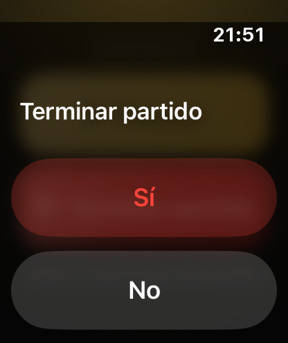 Paso 10: ¿Terminaron? Toca «Terminar partido».